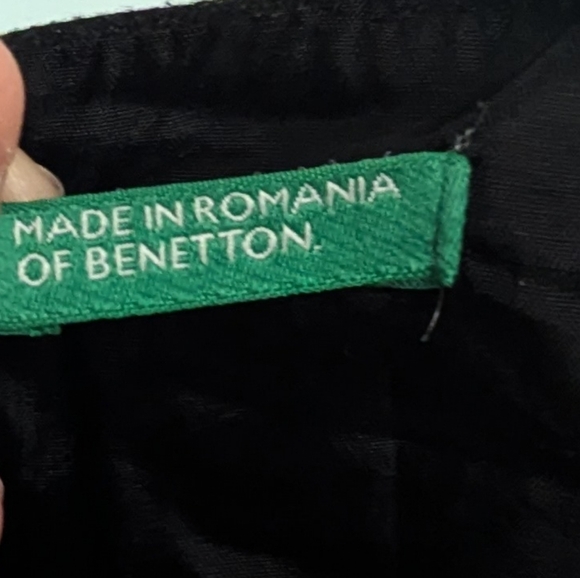 Benetton charcoal stretch shift dress size L - Picture 7 of 10